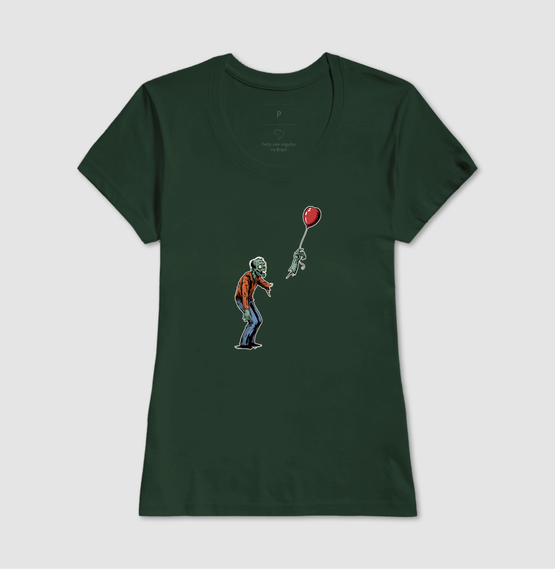 Camiseta Balão de Coração Zumbi - Imagem 13