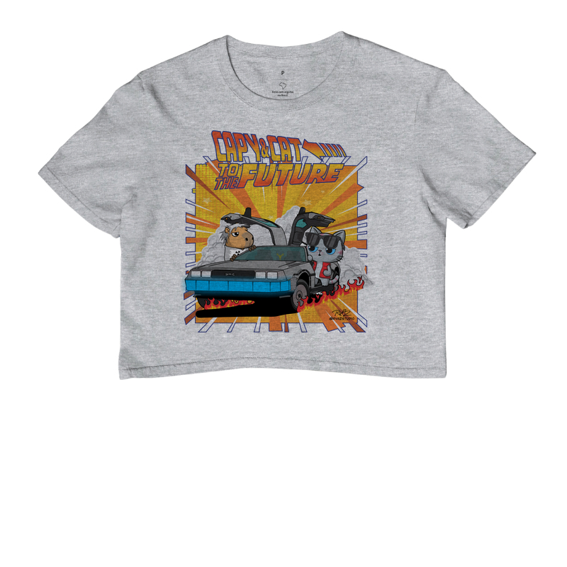 Camiseta Capy & Cat to the Future - Imagem 6