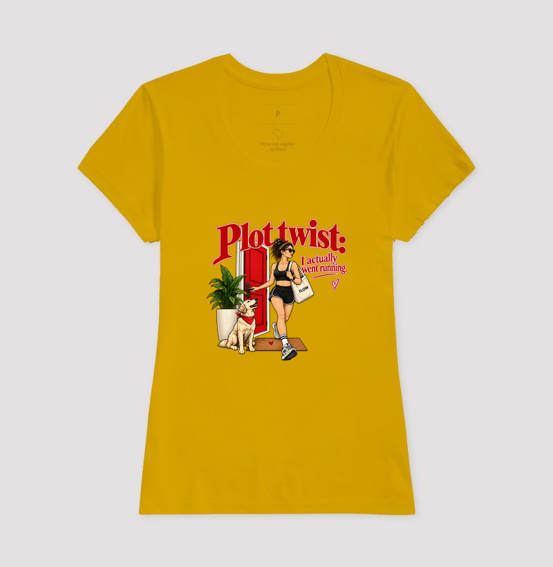 Camiseta Corrida - Plot Twist: I Actually Went Running - Imagem 15
