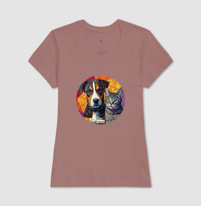 Cachorro e gato mosaico em círculo - Imagem 18