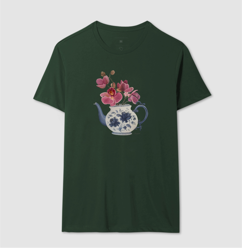 Camiseta Vaso Floral com Orquideas TAANA - Imagem 12