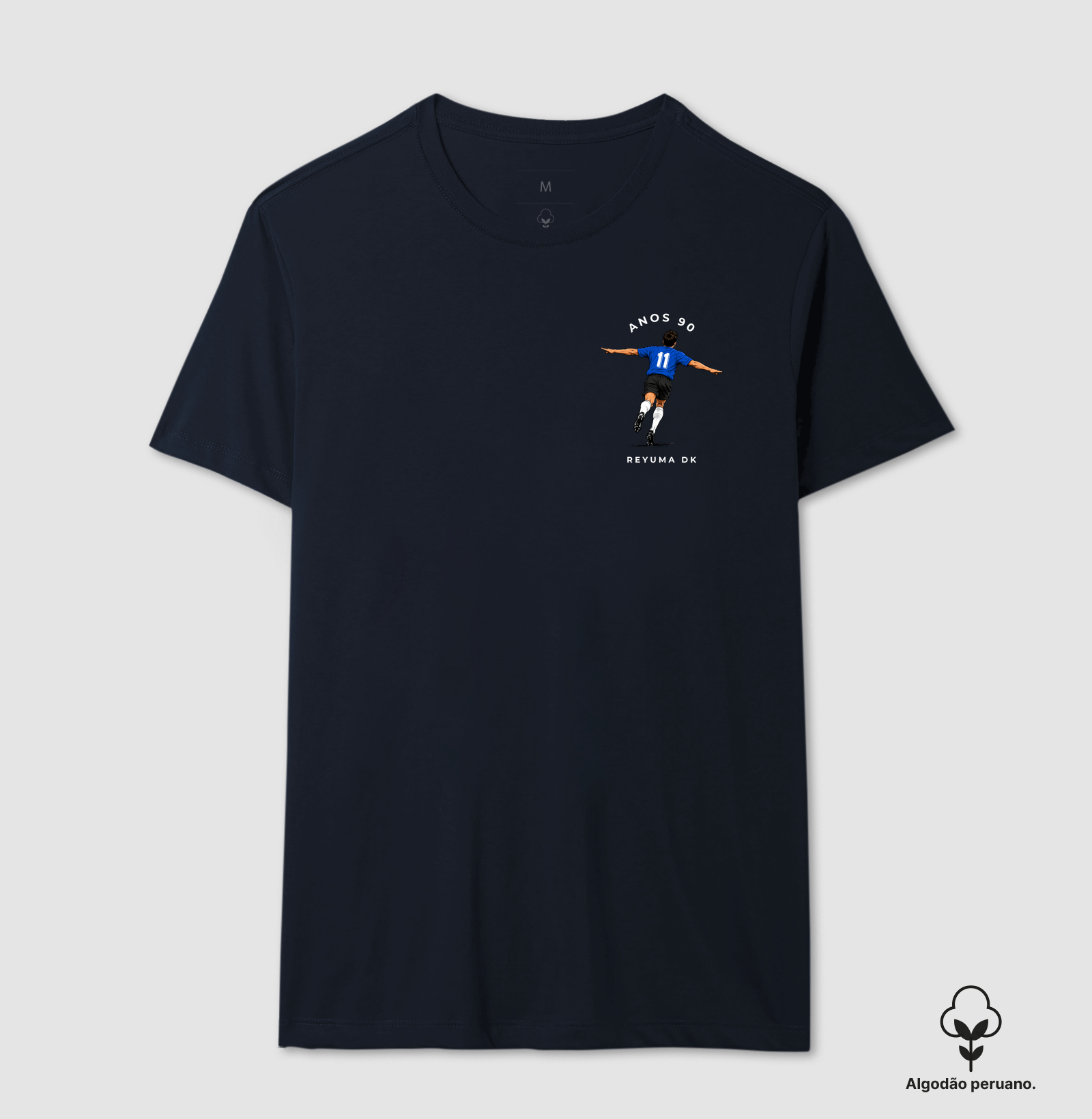 "Comemoração Aviãozinho" - Futebol - Camiseta Algodão Peruano Masculina - Imagem 9