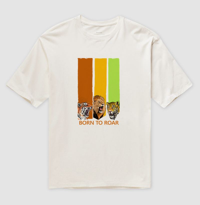 Camiseta Oversized Born to Roar (Nascido para Rugir) - Imagem 4