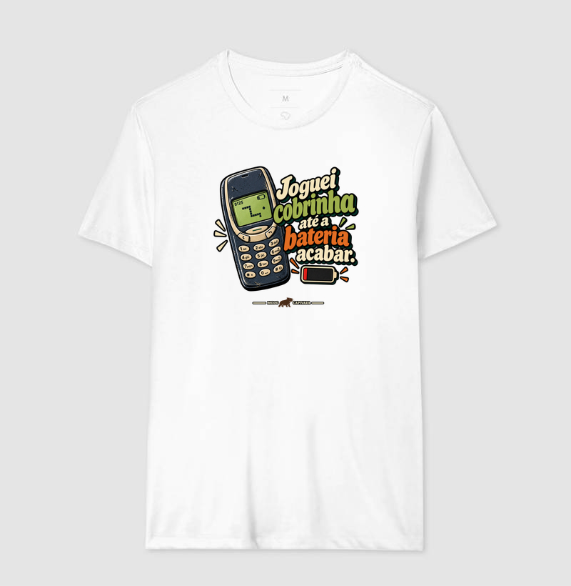 JOGUEI COBRINHA ATÉ A BATERIA ACABAR - Modo capivara - Camiseta - Imagem 6
