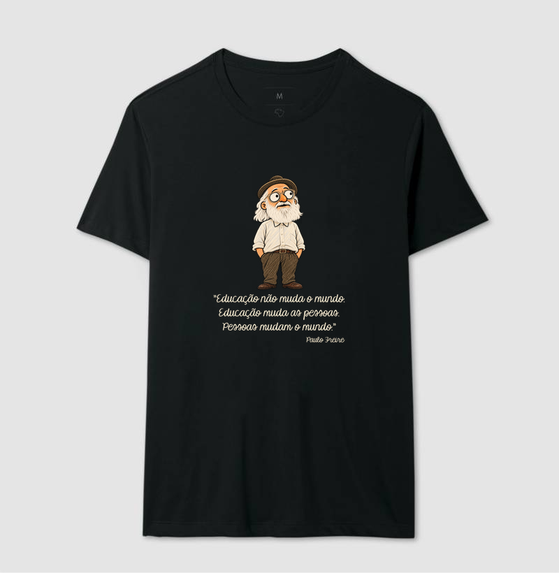 Paulo Freire - Cartoon - Pessoas mudam o mundo. - Imagem 2