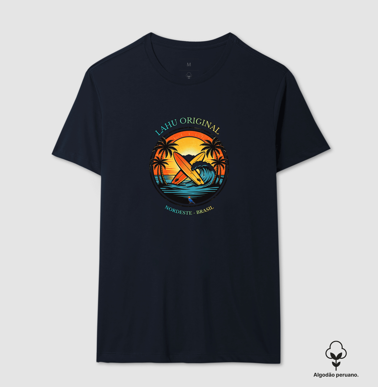“Sinta a energia das ondas nordestinas com a estampa Lahu Original. Cores vibrantes, estilo surf e alma brasileira — feita para quem carrega o sol e o mar no coração. Vista o Nordeste, vista Lahu!” - Imagem 5