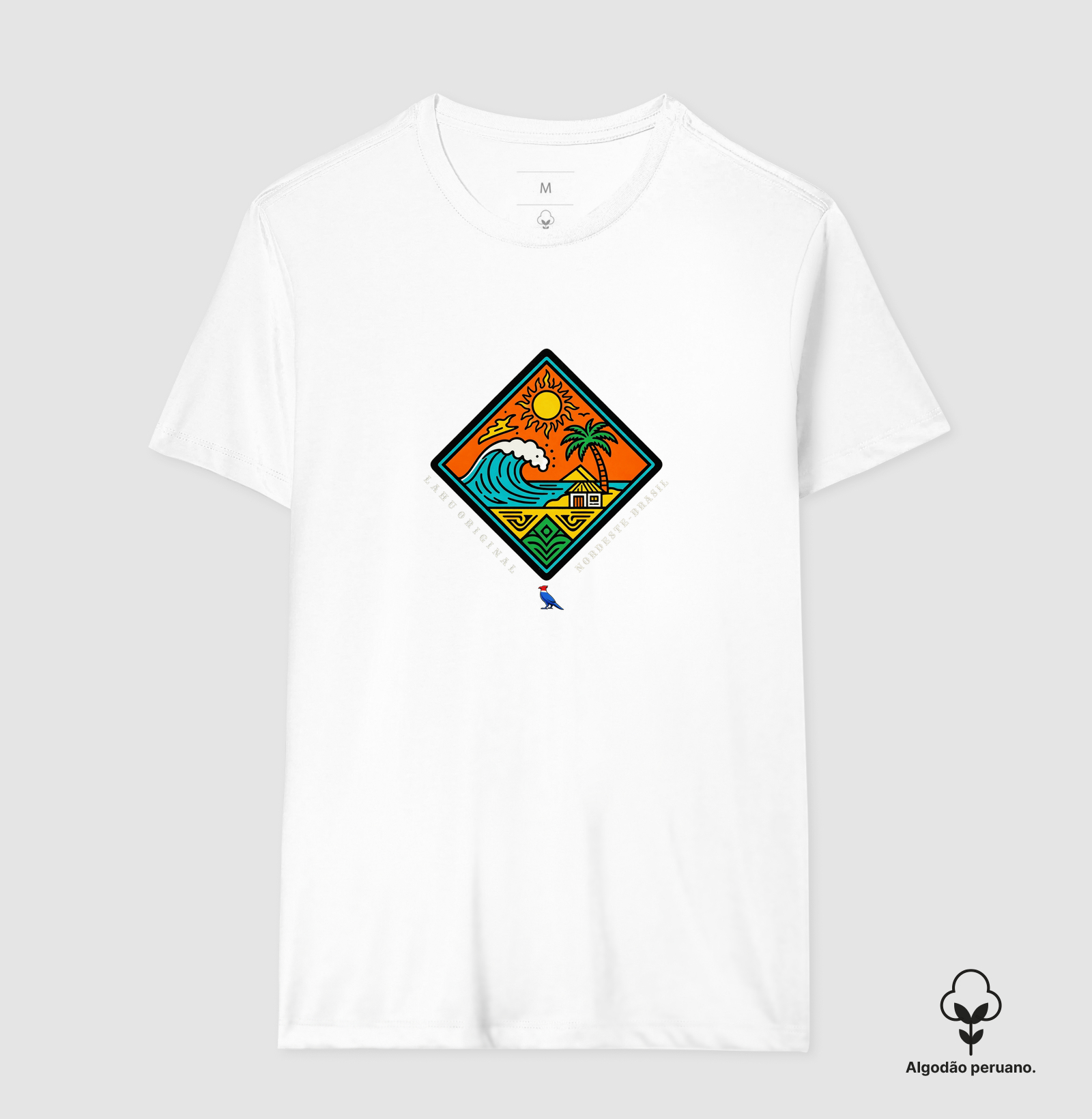 “Sinta o sol, o mar e a alma do Nordeste com a estampa Lahu Original. Cores vibrantes, energia tropical e autenticidade brasileira — feita para quem vive o verão o ano inteiro.” - Imagem 5