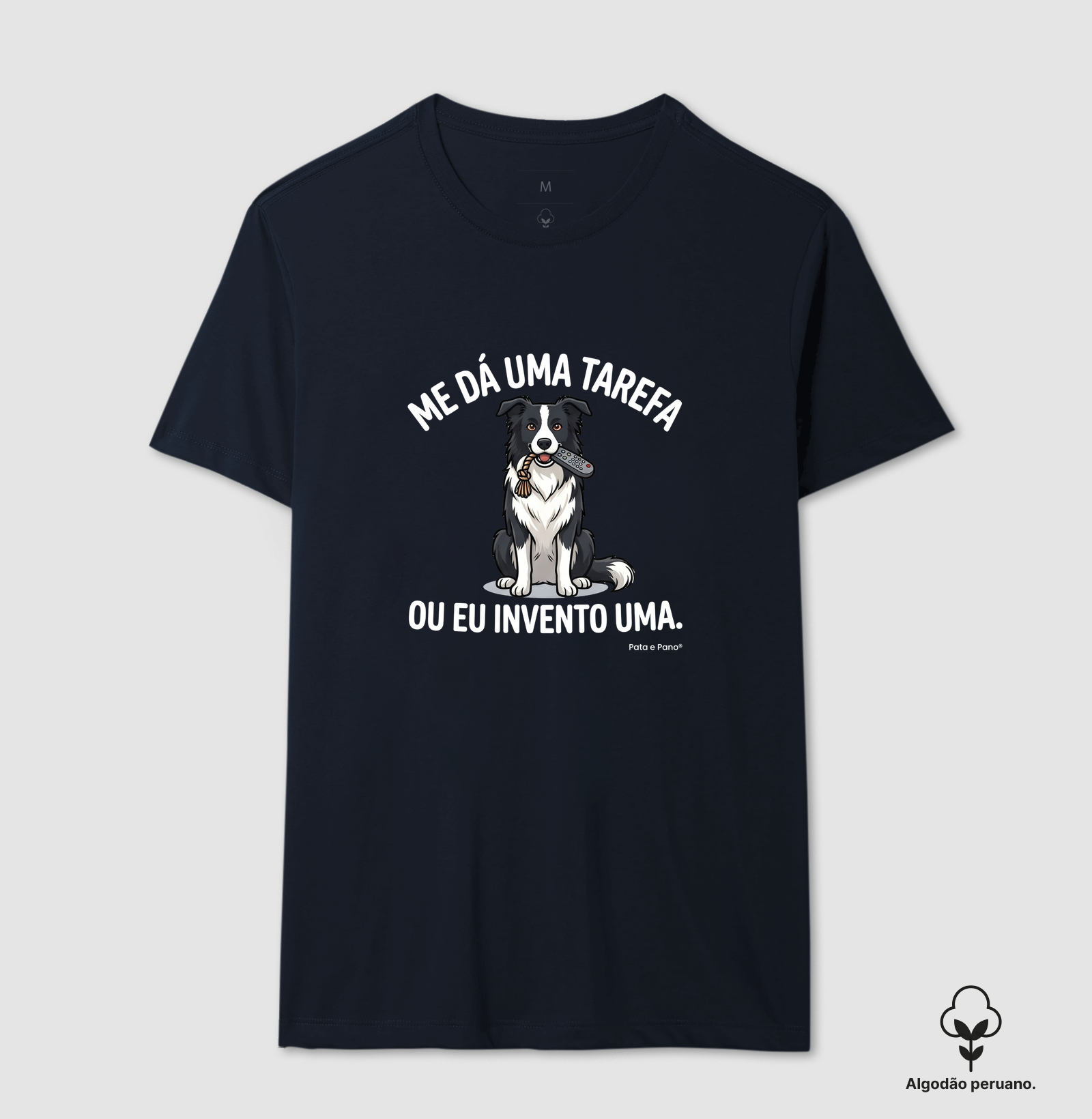 CAMISETA ALGODÃO PERUANO BORDER COLLIE TAREFA - Imagem 7