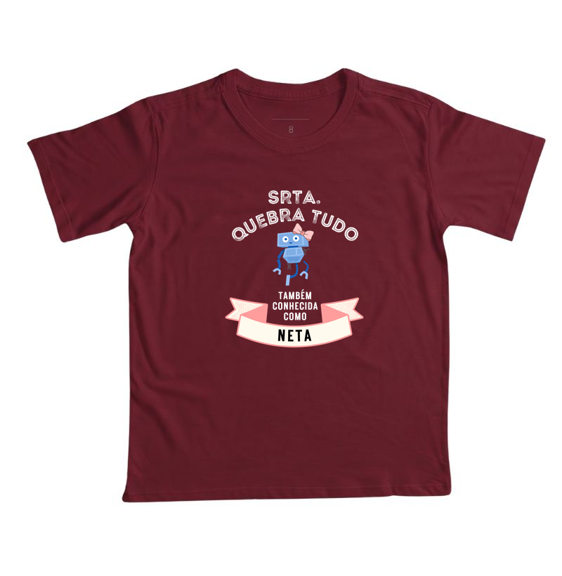 Camiseta Infantil Srta Quebra Tudo - Neta - Imagem 5