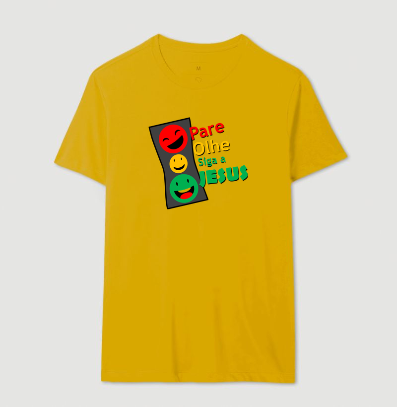 Camiseta Pare, Olhe, siga a Deus - Imagem 12