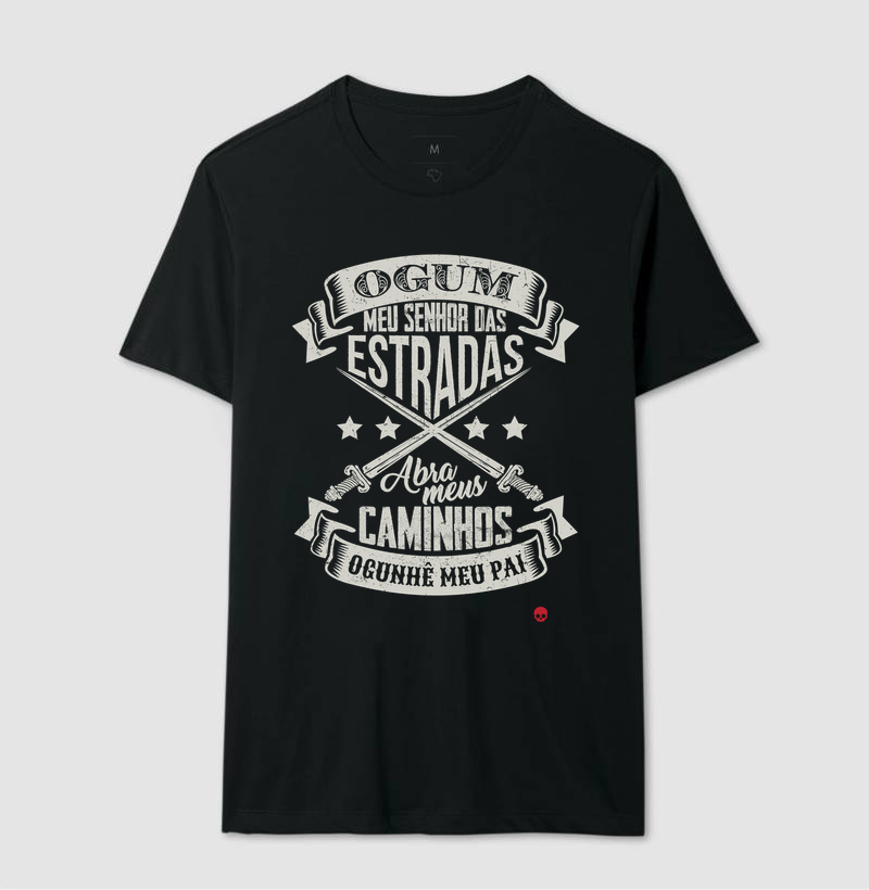 Camiseta Umbanda Orixá Ogum - Abra meus caminhos - Imagem 2