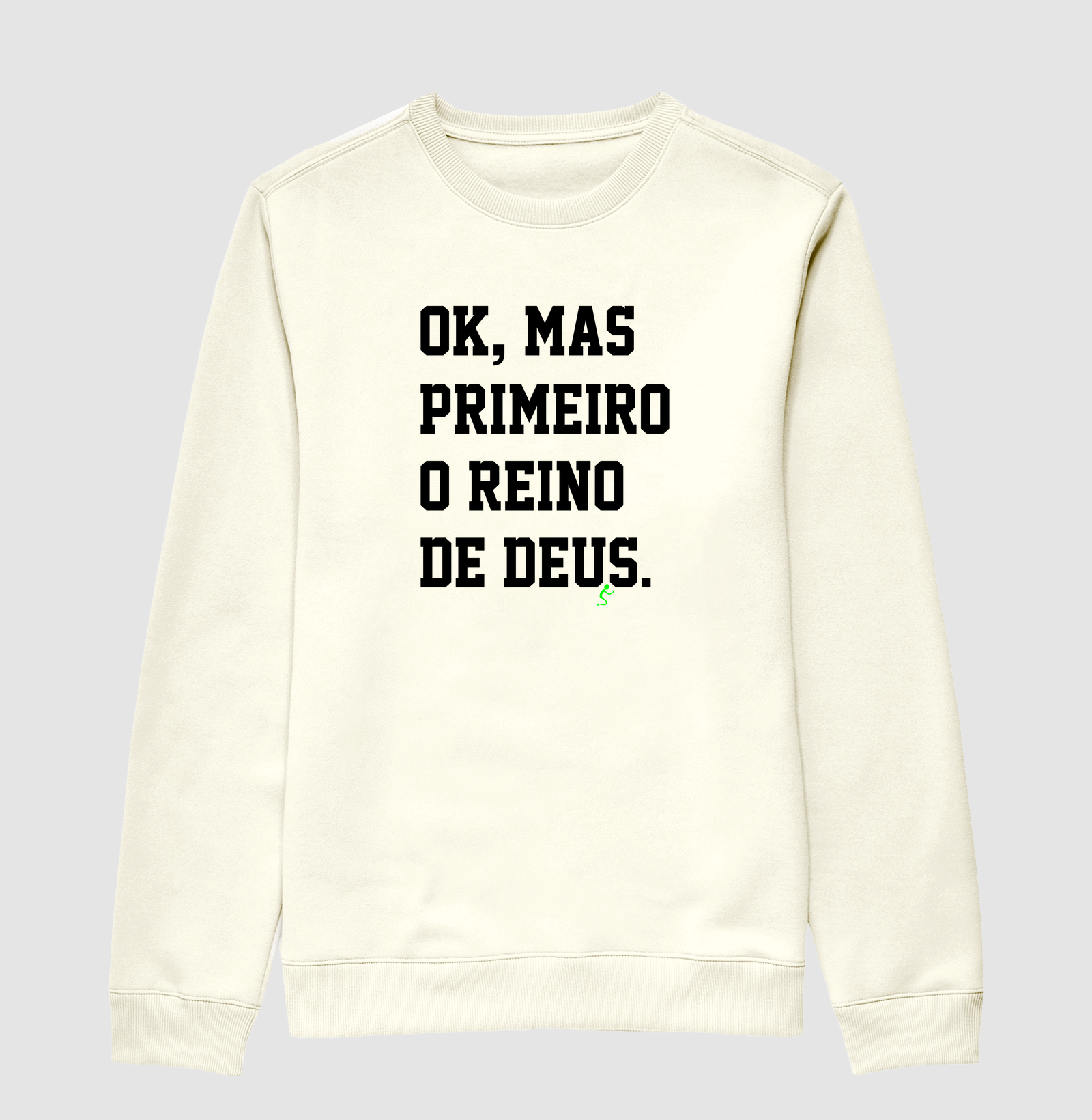 Suéter Moletom Cristão Primeiro o Reino de Deus - Imagem 2