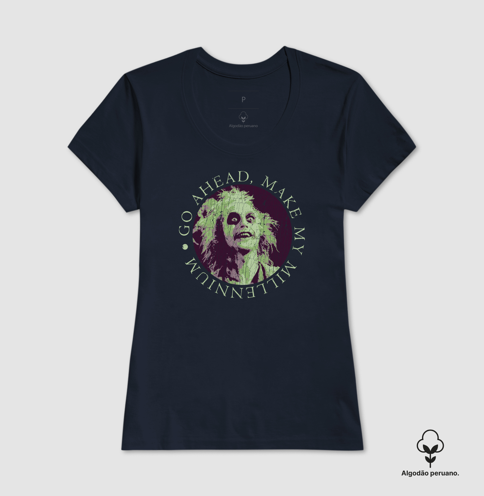 Camiseta Algodão Peruano Me Faz o Milênio - Imagem 5