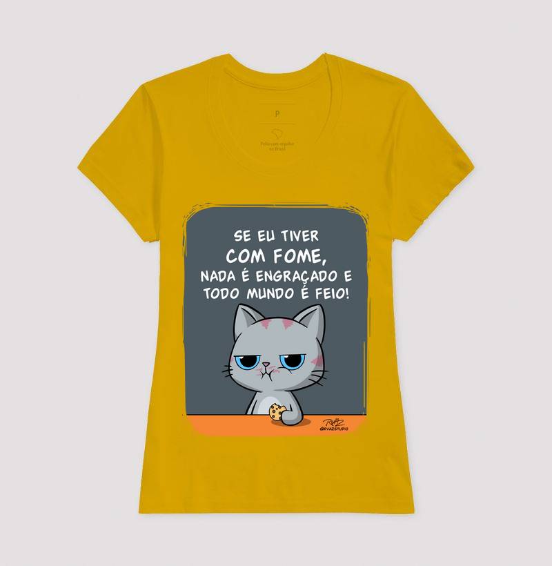 Camiseta Gato Sincero Fome - Imagem 15