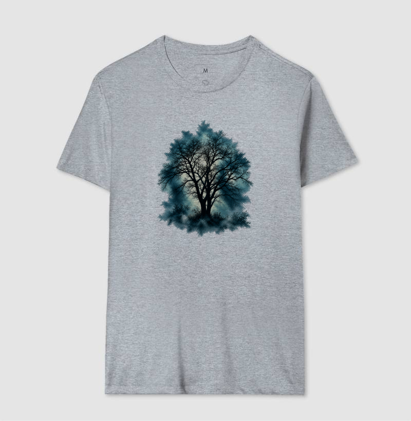 O Invisível que Sustenta | Camiseta Árvore na Névoa - Imagem 4
