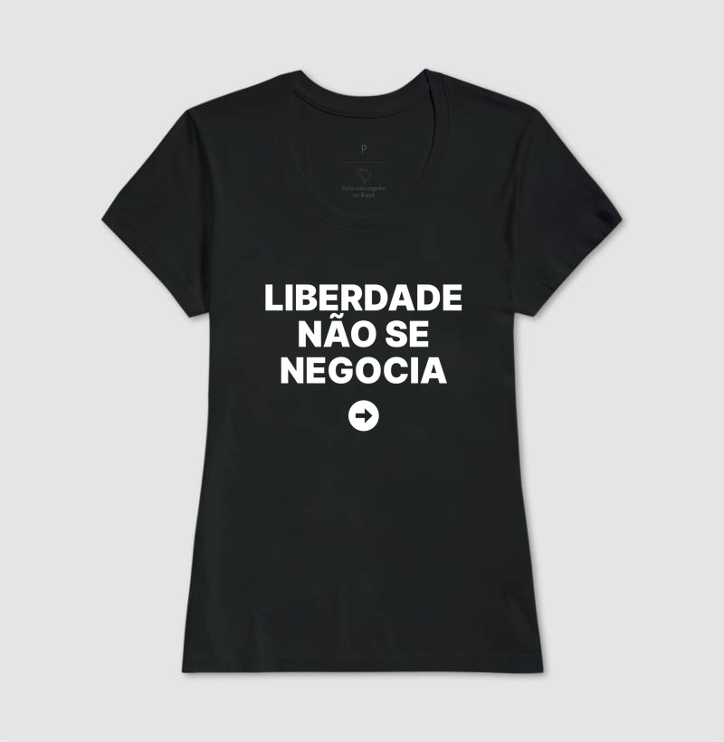 Camiseta Liberdade não se negocia - Imagem 3