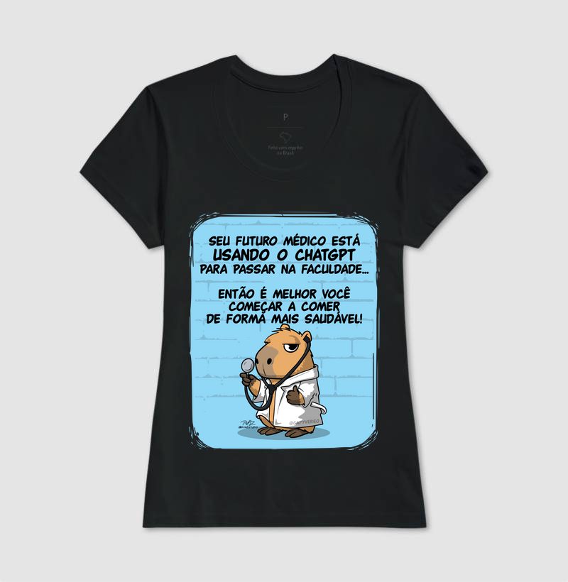Camiseta Capivara Médico - Imagem 3