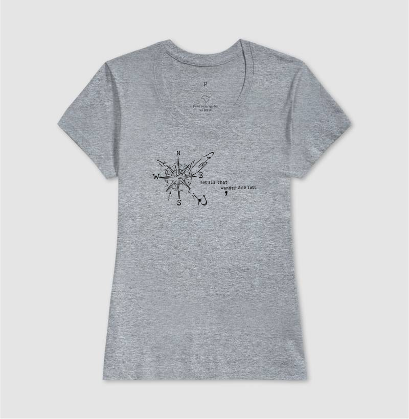 Camiseta Not All That Wander Are Lost | Rosa dos Ventos Aviao | Excursionista - Imagem 12
