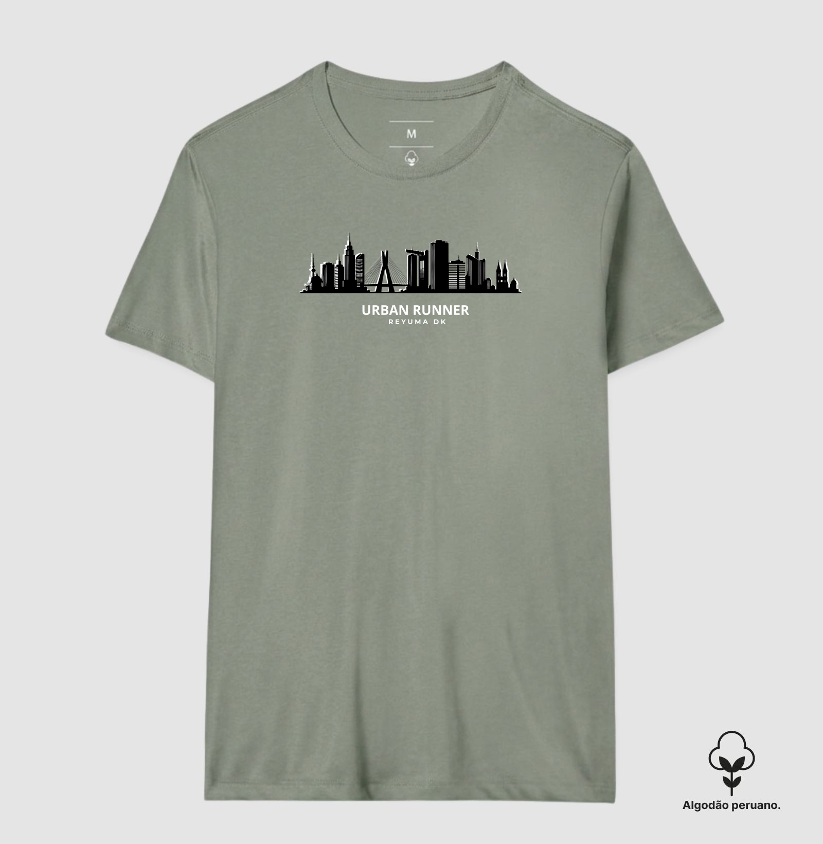 Camiseta Masculina, Feminina, Babylook e Unissex de Algodão Peruano Corrida "Urban Runner"  - Imagem 8