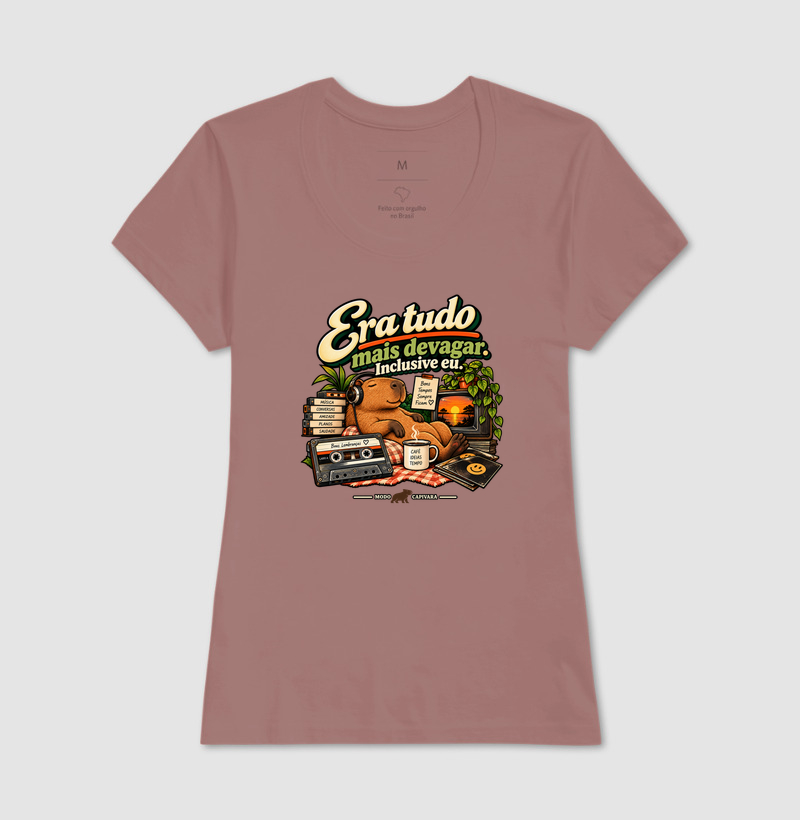 ERA TUDO MAIS DEVAGAR. INCLUSIVE EU - Modo Capivara - Camiseta - Imagem 17