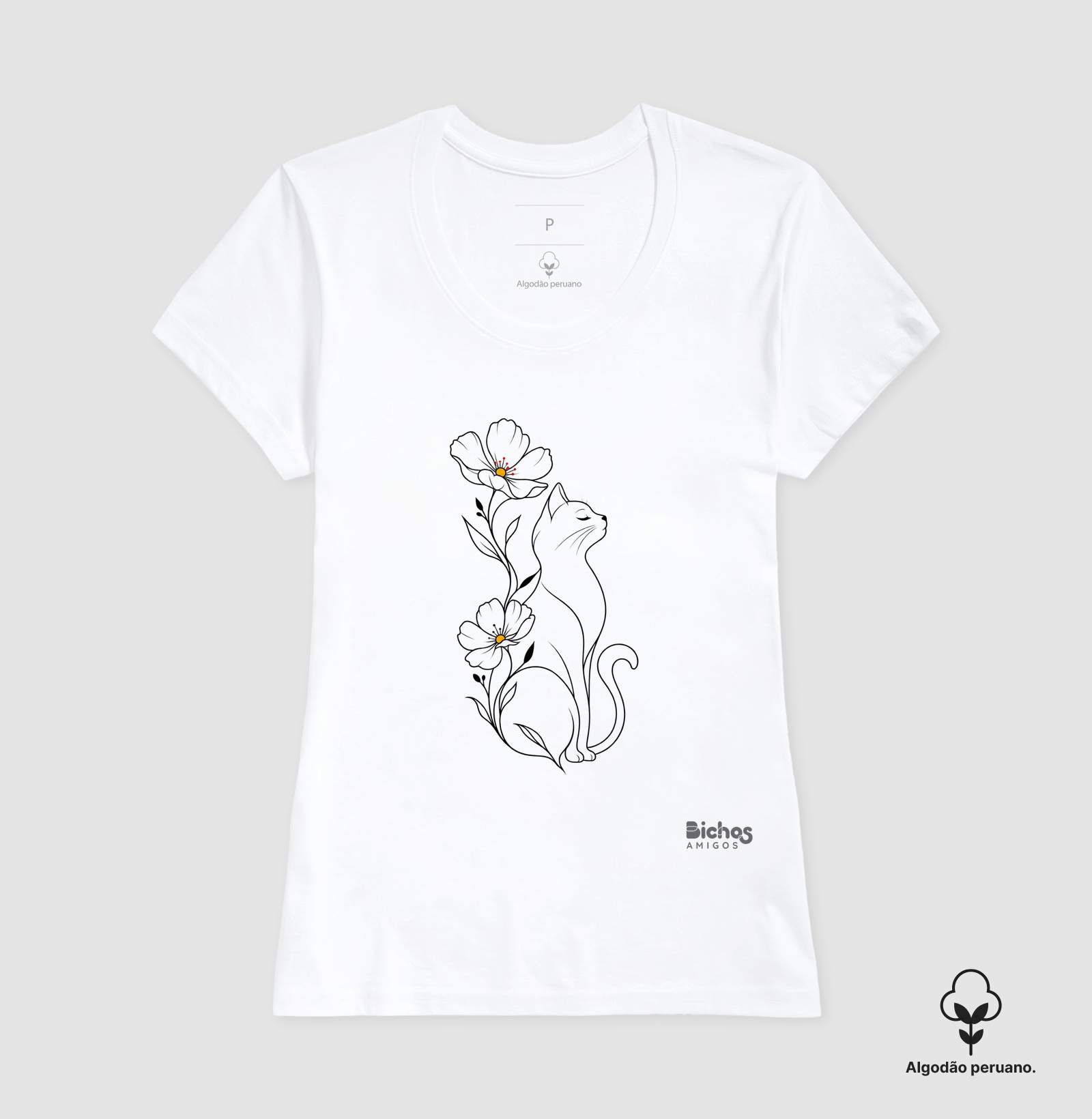 Gato e sua flor - Imagem 4