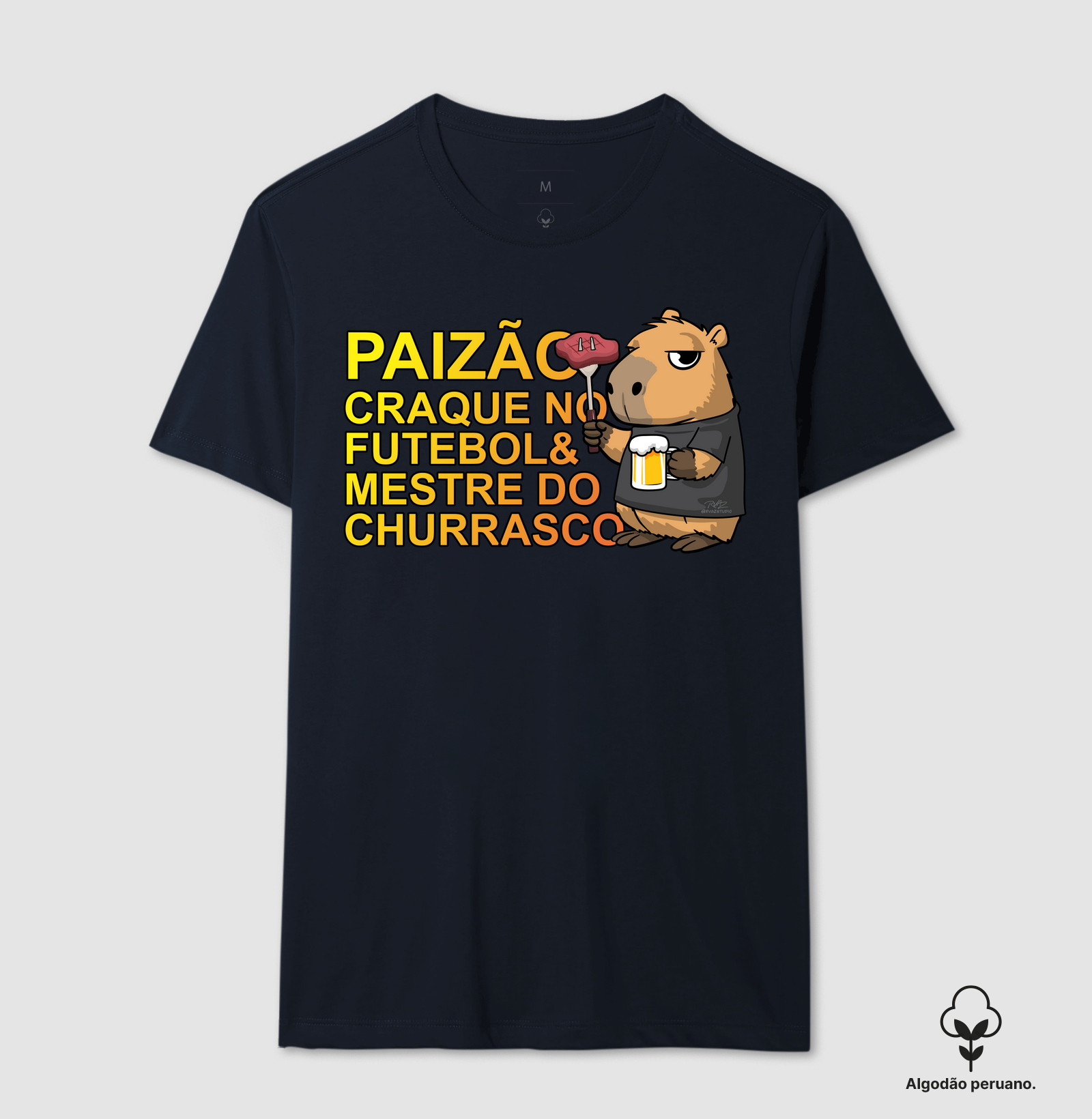 Camiseta Capivara Pai Churrasco - Imagem 3