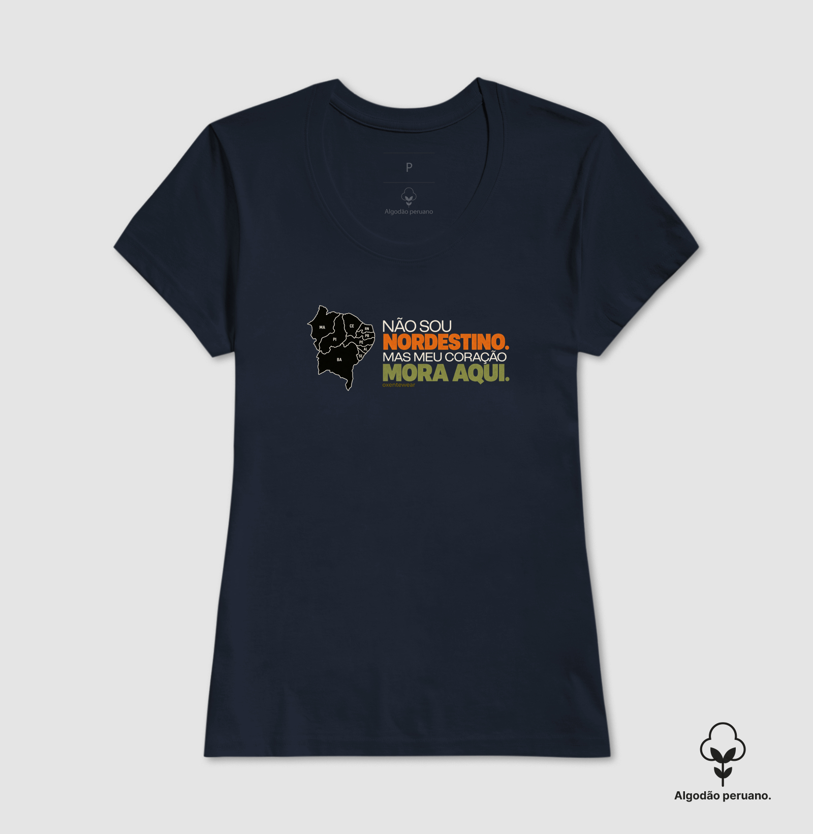 Camiseta Não sou Nordestino mas meu Coração mora aqui |OxenteWear - Imagem 6