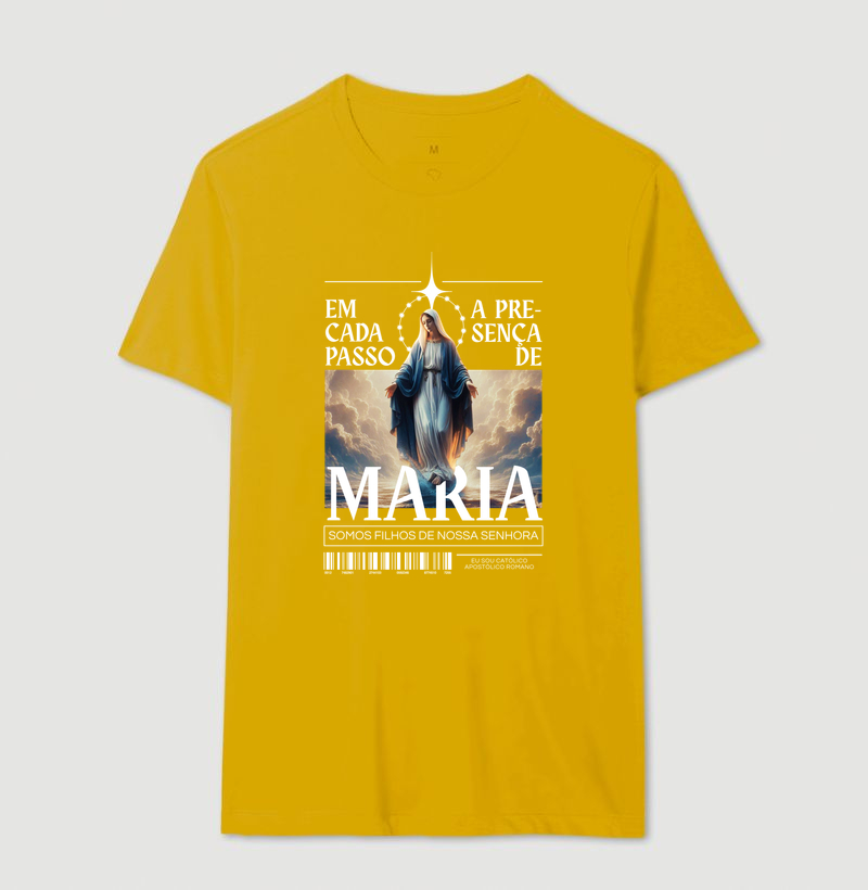 Camiseta Em Cada Passo A Presença de Maria - Imagem 12