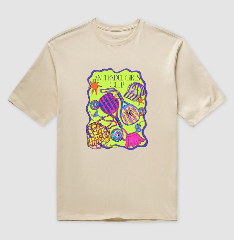 Camiseta Feminina Anti Padel Girls Club Retrô - Imagem 3
