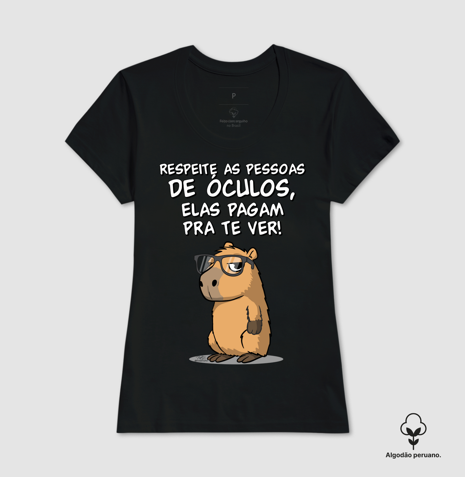 Camiseta Capivara Óculos - Imagem 3