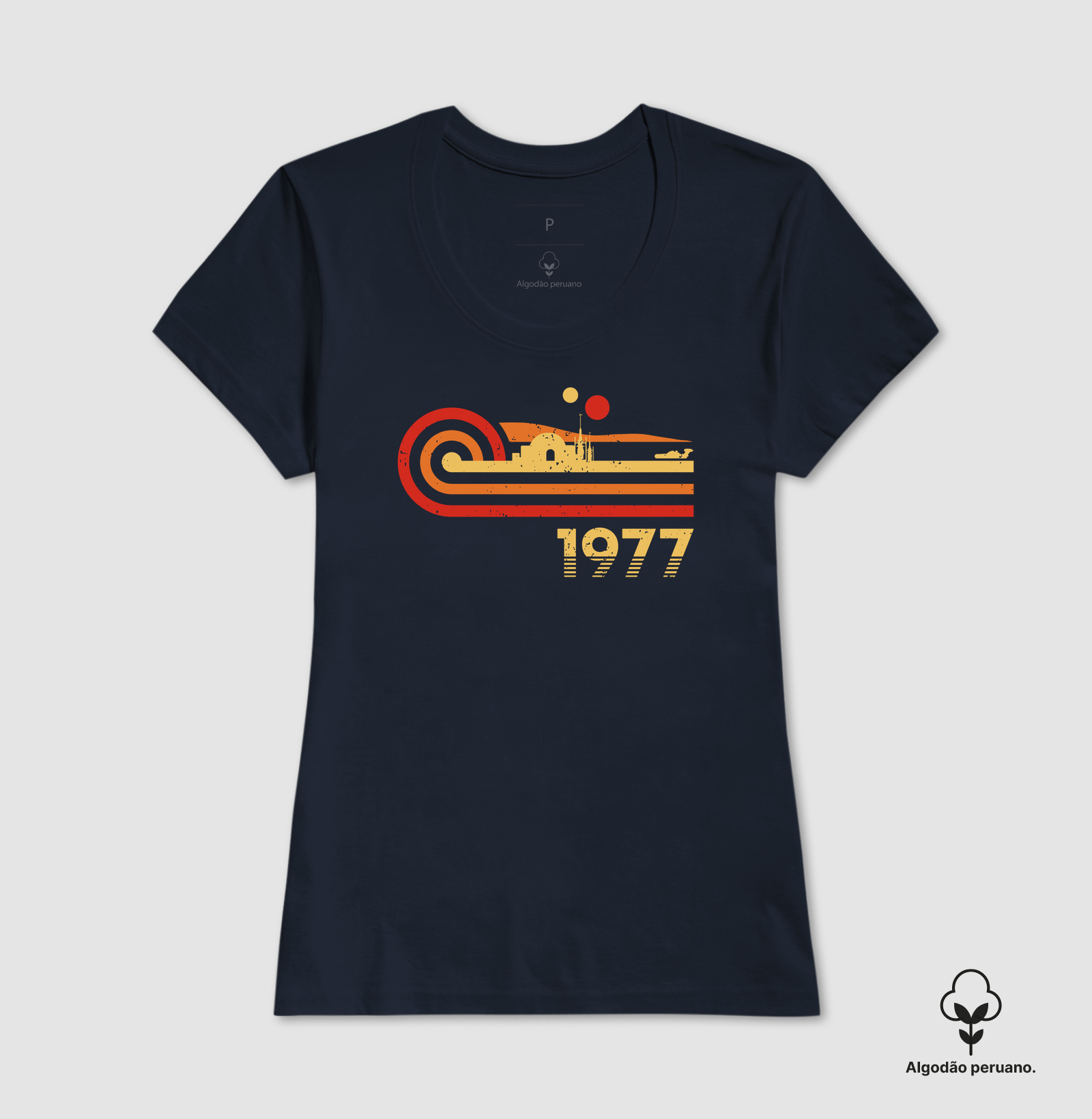 Camiseta  Retro Vintage Desert Planet 1977 - Imagem 2