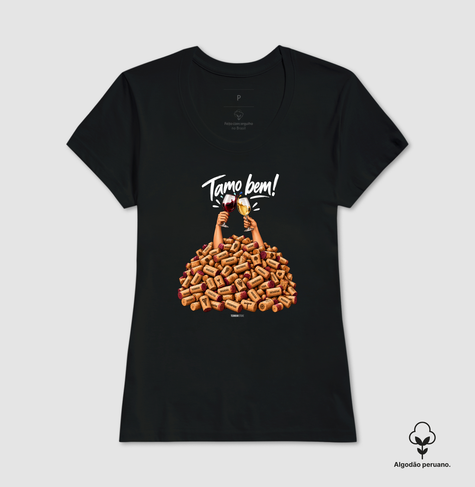 Camiseta “Um Brinde” – Amizade & Wine Lifestyle - Imagem 6