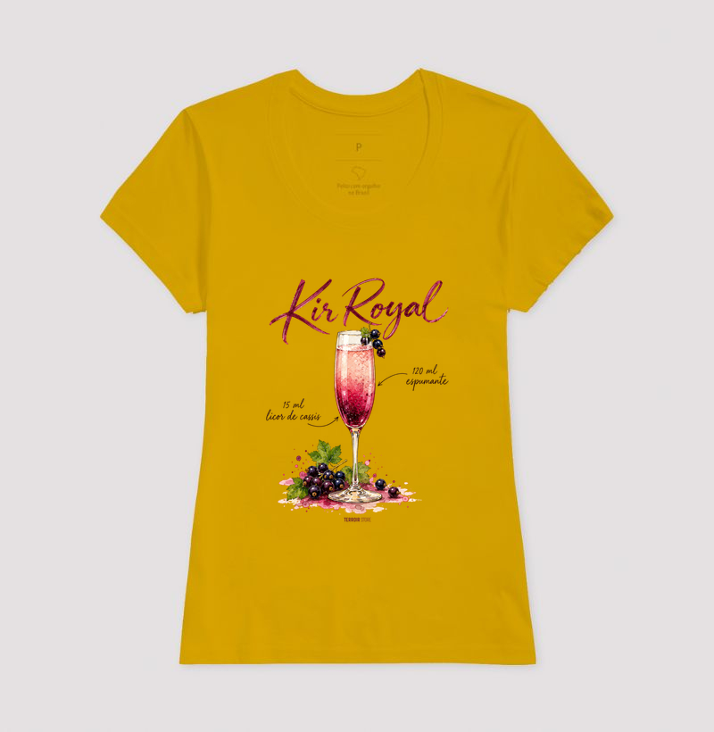 Camiseta Kir Royal – Drink com Espumante e Licor de Cassis - Imagem 13