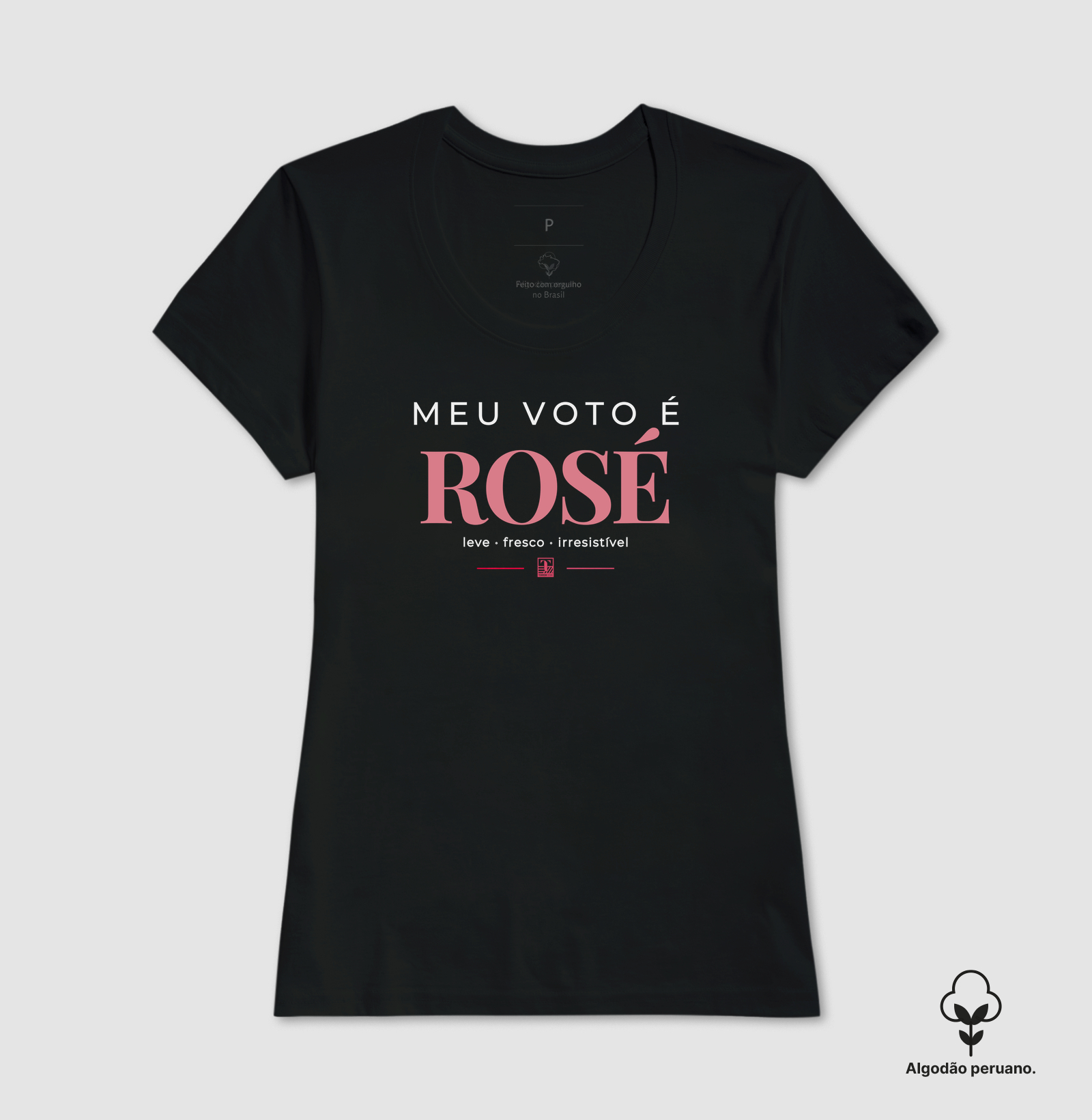 Meu Voto é Rosé – Camiseta para Amantes de Vinho Rosé - Imagem 3