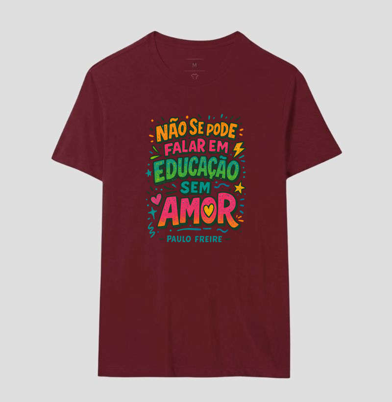 Camiseta | Educação é Amor - Paulo Freire  - Imagem 18