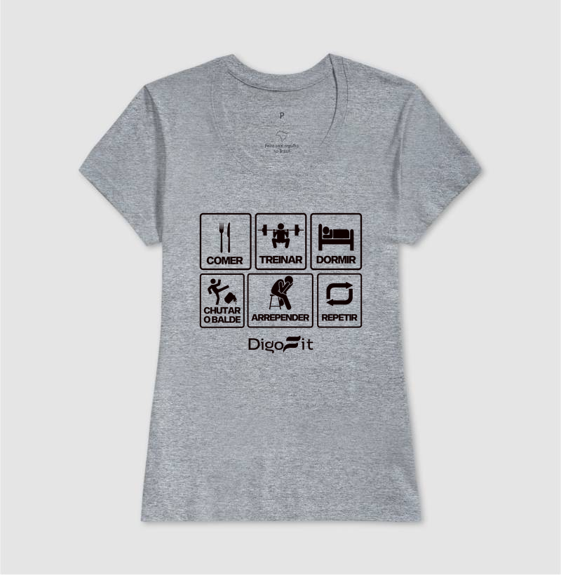 CAMISETA ACADEMIA CHUTANDO O BALDE - Imagem 9