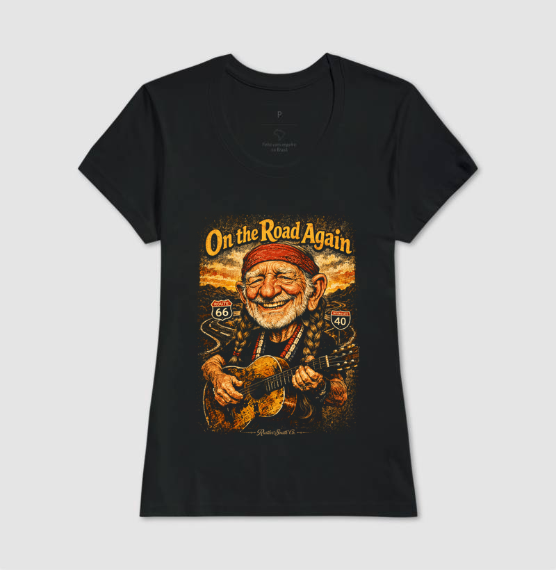 Camiseta On the Road Again – Country Road Trip Vintage