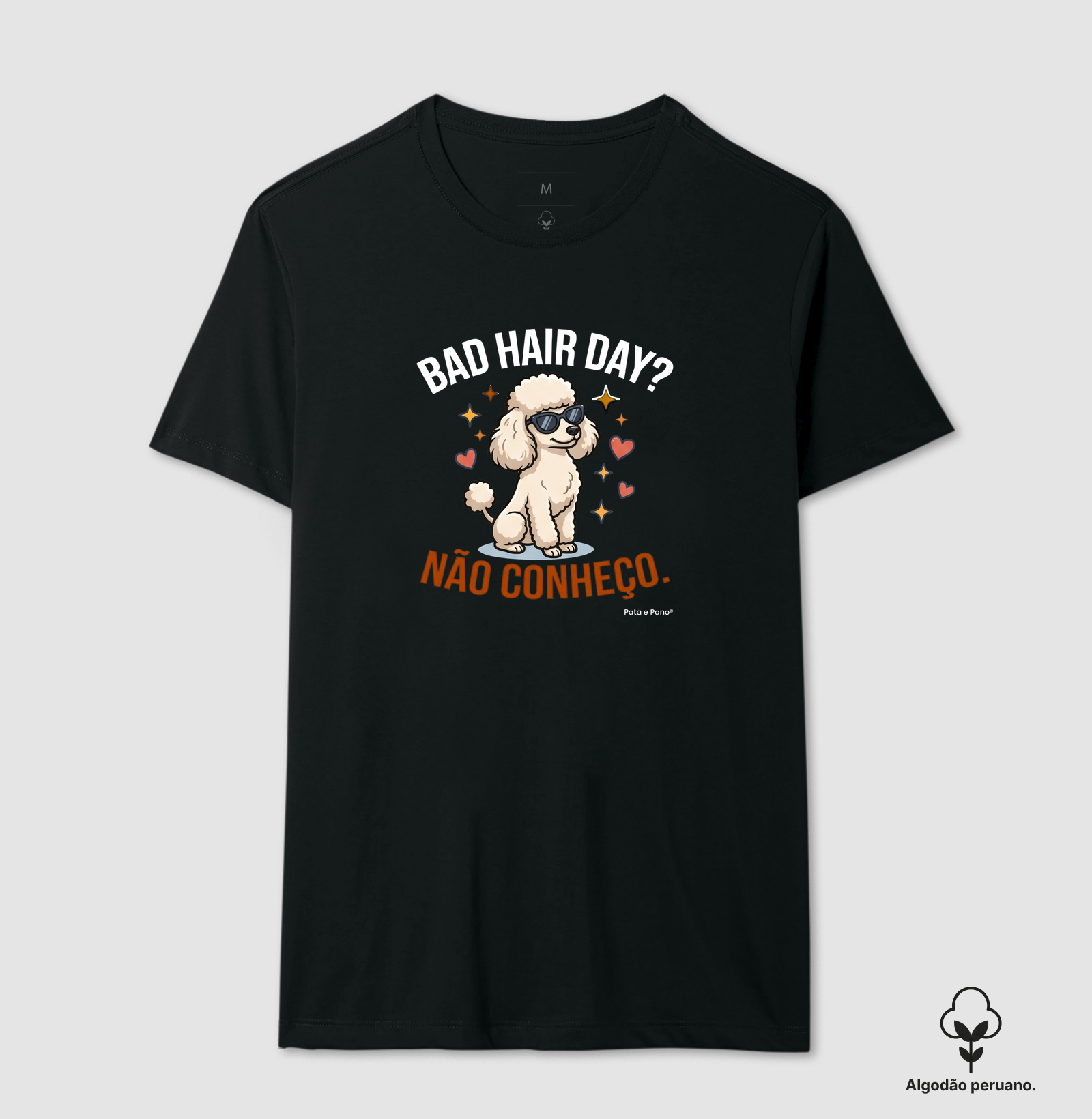 CAMISETA ALGODÃO PERUANO POODLE BAD HAIR - Imagem 8