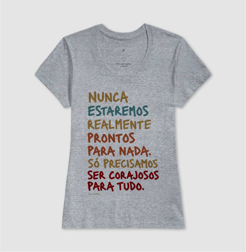 Camiseta Nunca Estaremos Realmente Prontos - Imagem 9