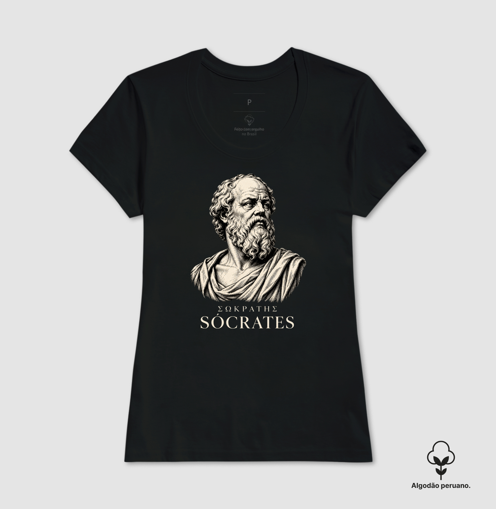 Camiseta Sócrates - algodão peruano - Imagem 6