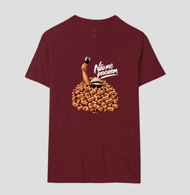 Camiseta “Não Me Procurem” – Wine Lifestyle - Versão Chapéu - Imagem 16