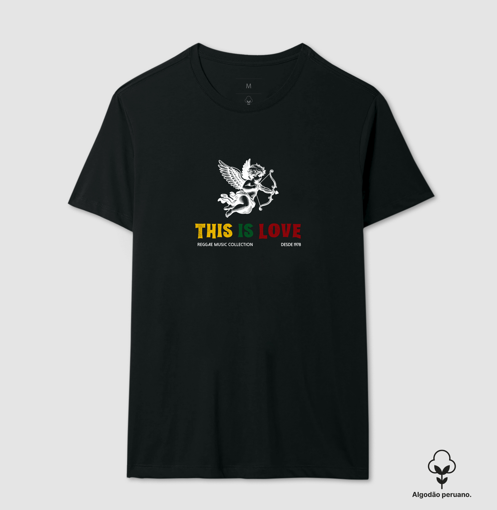 Camiseta This Is Love! Coleção Reggae.  Masculino e feminino. Algodão Peruano. - Imagem 5