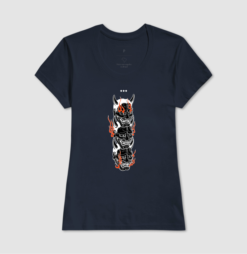 Camiseta Hannya 3 Cabeças - Imagem 7