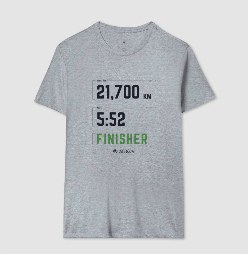 Camiseta Meia Maratona - Finisher 21,7 K Pace 5:52 - Imagem 8