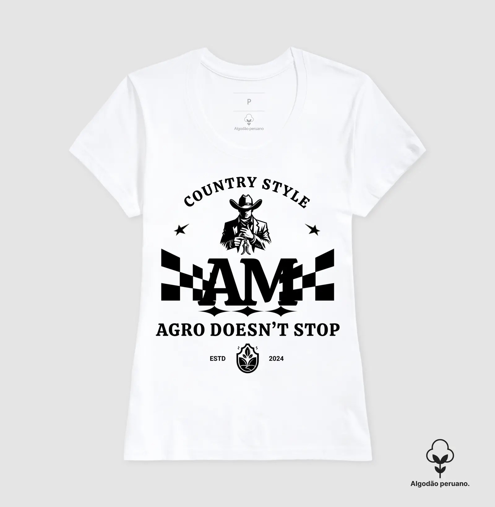 Camiseta Algodão Peruano Agro Mato - Imagem 3
