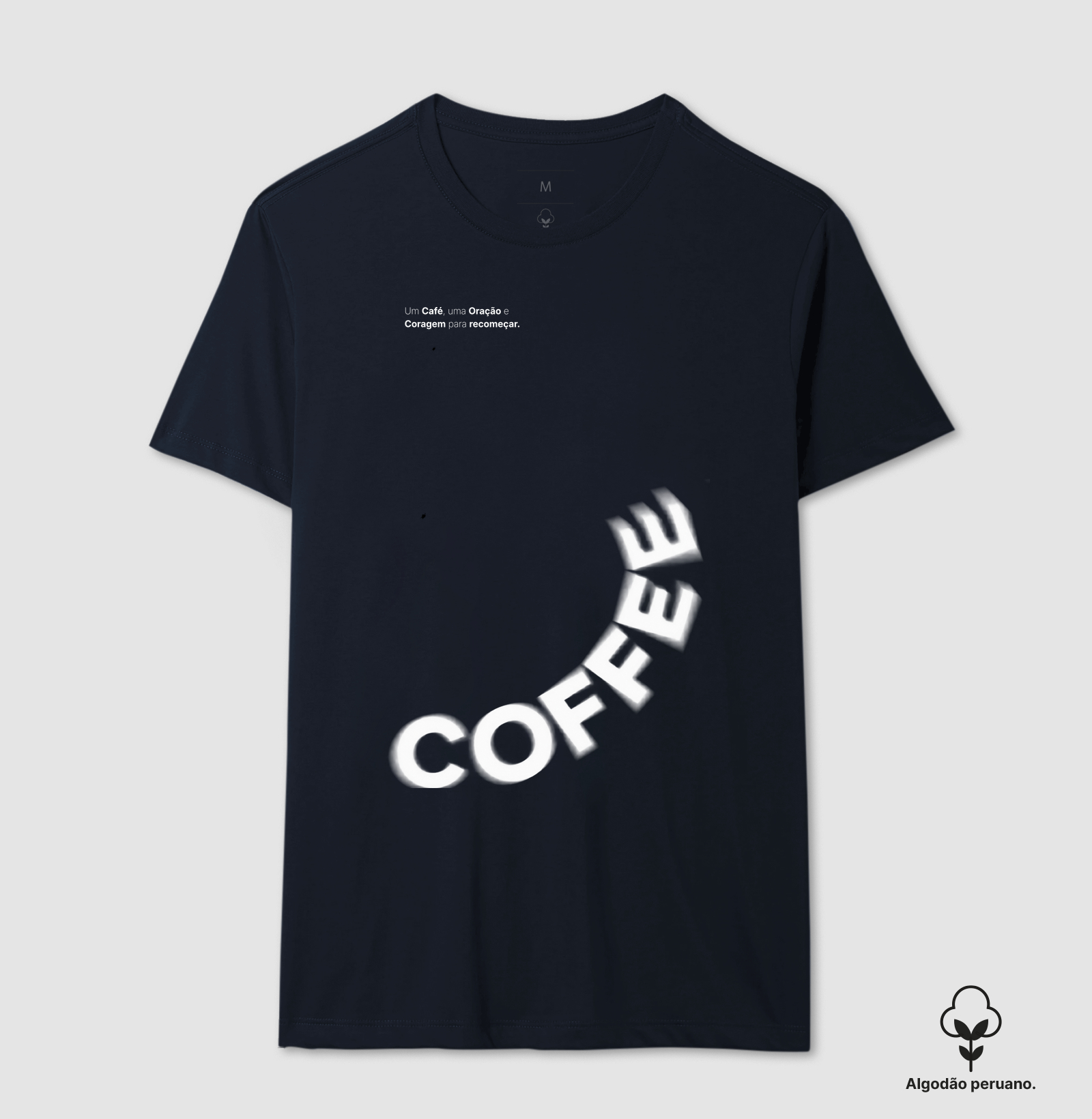 Camiseta Café & Recomeço — Algodão Peruano - Imagem 4