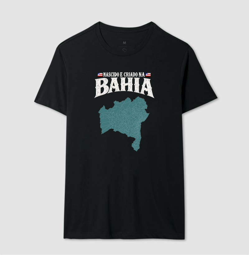 Camiseta Nascido e Criado na Bahia  - Imagem 2