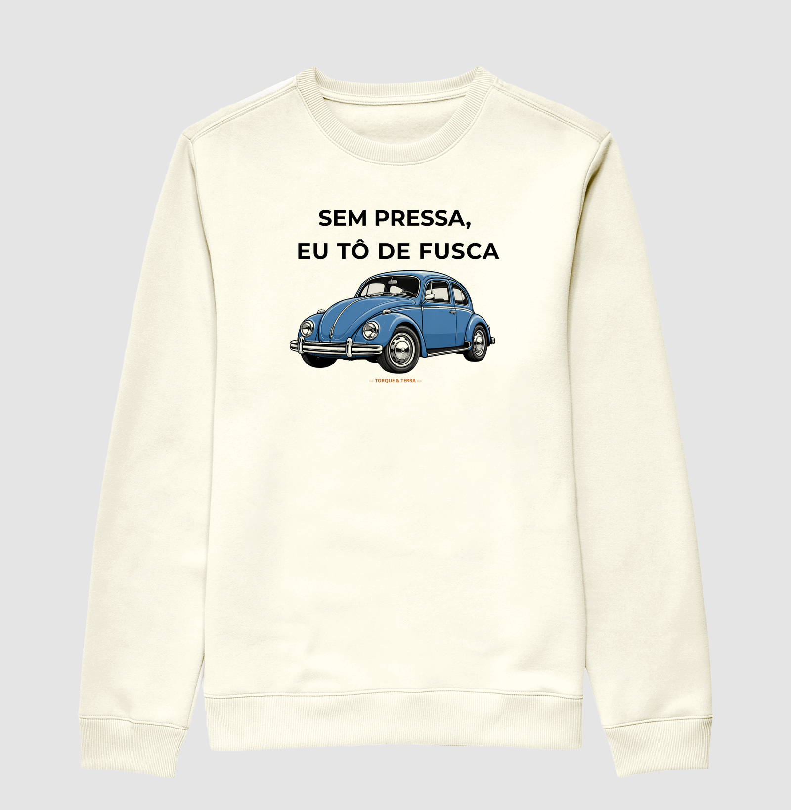 Sem pressa, eu tô de fusca - Azul médio acinzentado - Imagem 2