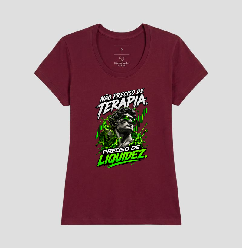 Camiseta Bitcoin Não Preciso de Terapia, Preciso de Liquidez - Imagem 21