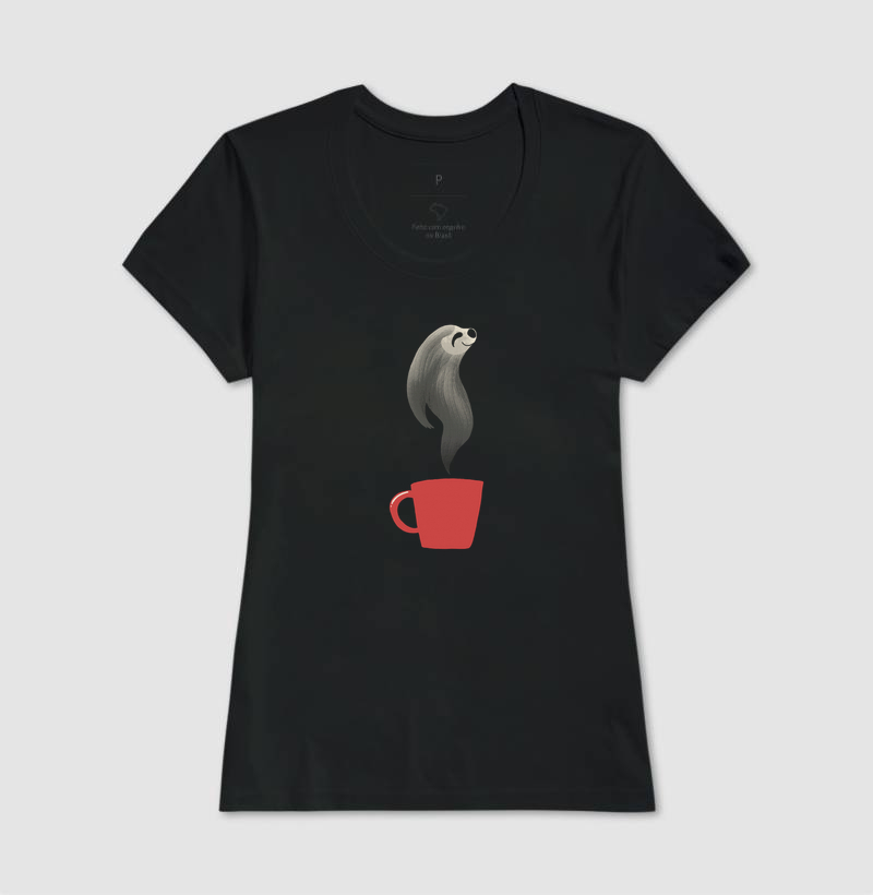 Camiseta Café Preguiça - Imagem 3